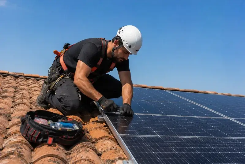 Maintenance et monitoring de panneaux solaires à Saint-Couat-d'Aude